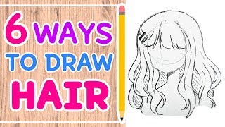 ☆ HOW TO DRAW 6 HAIRSTYLES  Easy Tutorial ☆ [upl. by Allard]