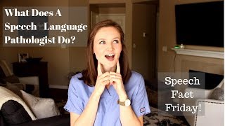 What does a Speech Language Pathologist do  Speech Fact Friday [upl. by Suez485]