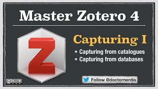 Zotero Tutorial Capturing from Databases [upl. by Kristoforo414]