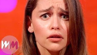 Top 10 Funniest Emilia Clarke Moments [upl. by Cann]