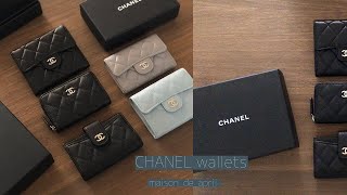 Wallets‘ Collection from CHANEL ｜香奈兒五款小皮件分享 限定款 季節色 [upl. by Perkoff]