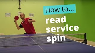 How to read service spin in table tennis [upl. by Mcfarland163]