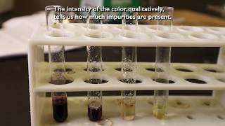 Aspirin Purity Test Ferric Chloride [upl. by Dyun]