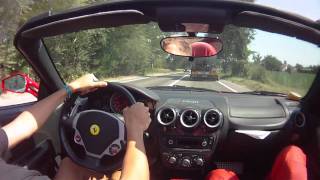 Ferrari F430 Spider test drive in Maranello [upl. by Aym]