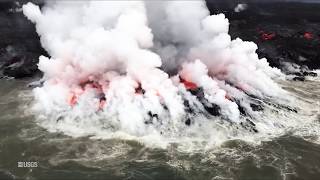 Stunning Footage Shows Lava Flow Up Close [upl. by Bettye661]