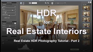 Creating HDR Real Estate Interior Photos Tutorial [upl. by Kurr494]