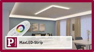 Indirekte blendfreie LED Raumbeleuchtung mit MaxLED Strips [upl. by Bedwell]