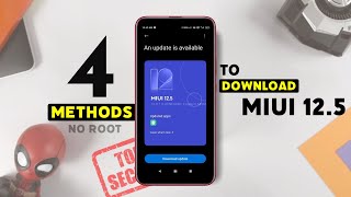 Top 4 Method to Download MIUI 125 Update Fast In Your Xiaomi Device  JUST 5 MINUTE 😉 ME INSTALL [upl. by Adnoral]