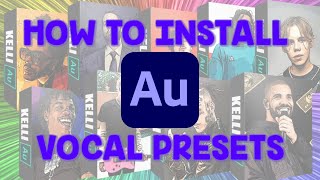 How to use Adobe Audition vocal presets FREE EFFECTS [upl. by Shelburne]