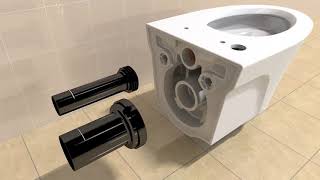 TOTO AP or EP WallHung Toilet Installation Video [upl. by Nerral]