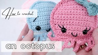 How to crochet an octopus  Beginnerfriendly amigurumi sea animal pattern  NO SEWING [upl. by Ashmead]