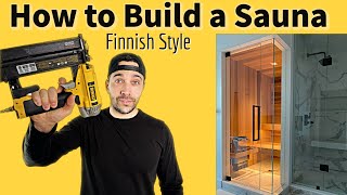 How to build a Sauna Finnish Style  Cost to Build [upl. by Mazel802]