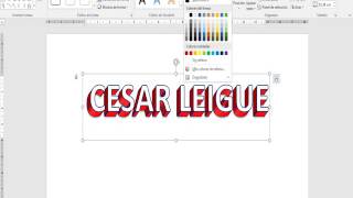 CREAR TEXTO 3D EN WORDBONITAS LETRAS EN WORD [upl. by Putnam]