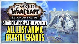 WoW Shadowlands All Lost Anima Crystal Shards Locations Shard Labor Achievement [upl. by Orlantha]