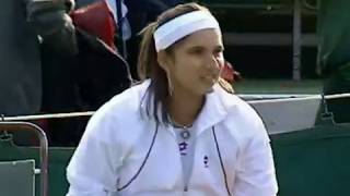 Sania Mirza  E Dementieva 1st Rd Wimbledon 2006 [upl. by Nosreme823]