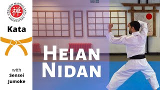 Kata Heian Nidan Orange Belt  Shotokan Karate [upl. by Astrix]