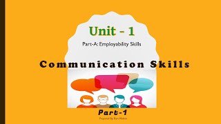 Class 9th Unit 1  Communication SkillsI Part1 [upl. by Ekalb190]