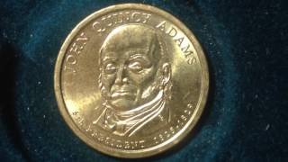 Presidential Dollar Coin 2008 John Quincy Adams 885 CU [upl. by Marston]