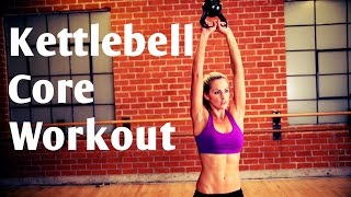 15 Minute Kettlebell Core Workout For Strong Abs [upl. by Jezabella539]