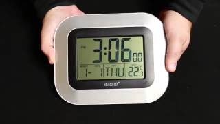 WT8005U Atomic Digital Wall Clock [upl. by Anneuq]