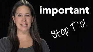 How to Pronounce IMPORTANT  American English [upl. by Soble]