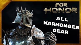 All Warmonger Gear Remastered  For Honor [upl. by Zetana]