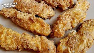 Homemade Crispy Breaded Chicken Strips  DIY Basics [upl. by Sexela233]