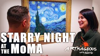 Vincent Van Goghs Starry Night at the MoMA  Artrageous with Nate [upl. by Maloney]