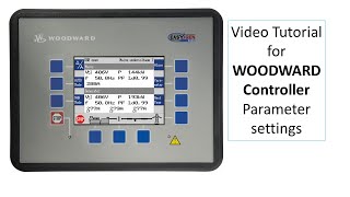 Woodward Controller Video Tutorial for Critical Parameter Settings for DG Set [upl. by Humfrey]