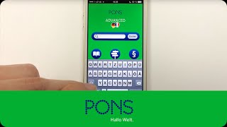 PONS Wörterbuch Bibliothek App Advanced Englisch Deutsch Translator [upl. by Alleda]