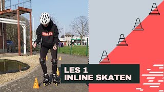 Leren inline skaten Les 1 [upl. by Cletis]