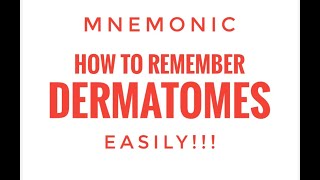 How to remember Dermatomes easily [upl. by Henig]