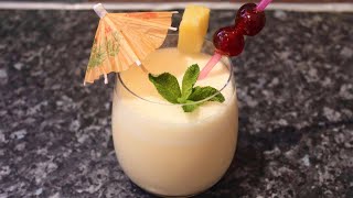 Pina Colada  NonAlcoholic Pina colada  Cocktail  Neelos kitchen [upl. by Nosnev432]