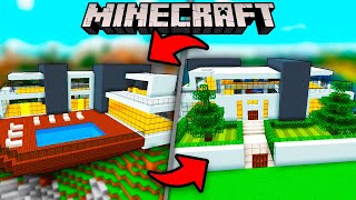 COMO CONSTRUIR UMA MANSÃO MODERNA NO MINECRAFT [upl. by Yrogreg]