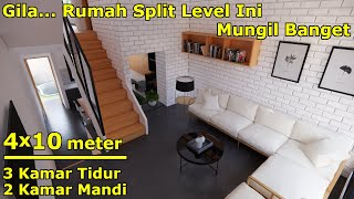 GILAA Rumah Split Level Ini Sangat Mungil [upl. by Htebazila]