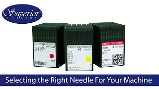 Selecting the right needle for your IndustrialCommercial Sewing Machine [upl. by Corrinne254]