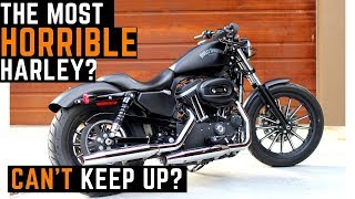 Cant Keep Up Sportster Iron 883 Review Ride Commute Freeway Cruising Harley Davidson XL883N [upl. by Daryn206]