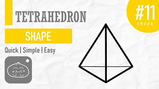 How to draw a triangular pyramid  Tetrahedron [upl. by Aurelea865]