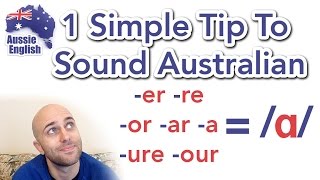 1 Simple Tip To Sound Australian ɑ  How To Do an Aussie Accent [upl. by Ocramed]