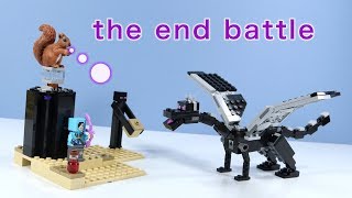 LEGO Minecraft The End Battle Ender Dragon Build Review 2019 [upl. by Quintessa927]