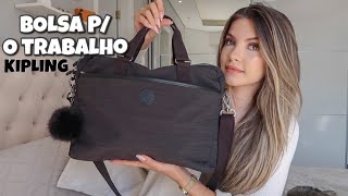 O QUE TEM NA MINHA BOLSAPASTA para o TRABALHO  PASTA BOLSA P NOTEBOOK KIPLING  Shirley Soares [upl. by Iram]