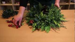 OASIS® Floral Products  How To  A Christmas Wreath [upl. by Sladen]