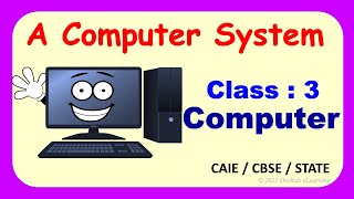 A Computer System Class  3  CAIE  CBSE  Computer Parts and Functions  Hardware and Software [upl. by Ffirahs]