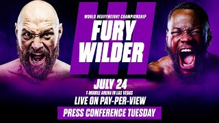 Tyson Fury vs Deontay Wilder III Los Angeles Press Conference [upl. by Agueda]