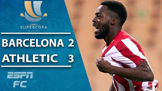 Athletic Bilbao pull off EPIC comeback vs Barcelona to win Spanish Supercopa  ESPN FC Highlights [upl. by Ydner105]