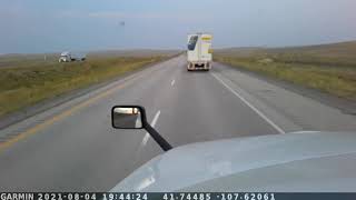 TERRIBLE TRUCK CRASH I80 WYOMING WAIT FOR IT [upl. by Thielen792]