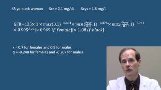 CKDEPI creatininecystatin equation example [upl. by Angell]