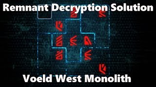 Mass Effect Andromeda Voeld WEST Monolith Remnant Decryption Puzzle Solution Restoring A World [upl. by Maddis808]