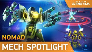 Mech Arena  Mech Spotlight  Nomad [upl. by Chandless259]