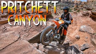 Dirt Biking Moab UT  Pritchett Canyon [upl. by Lyris]